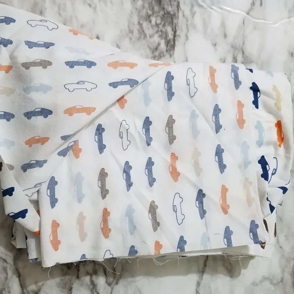 Fabric Cotton Cars 2 Remnants 2 3/4 and 2 Yards 28-29